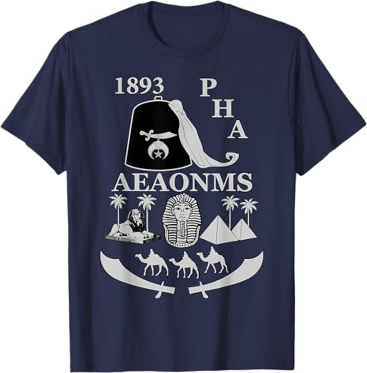 Shriners 1893 PHA Pharaoh AEAONMS Freemasons Father's Day T-Shirt