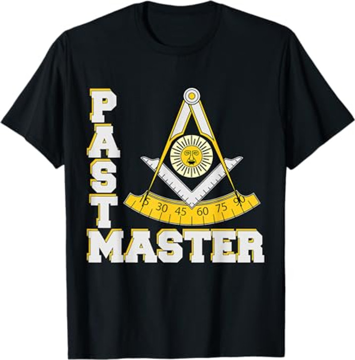 Past Master Symbol Square & Compasses Father's Day Freemason  T-Shirt