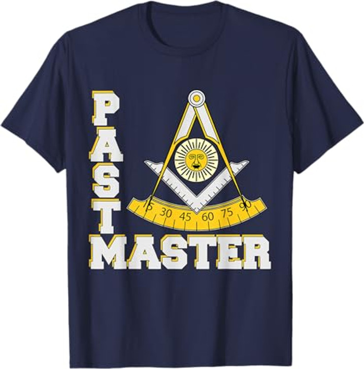 Past Master Symbol Square & Compasses Father's Day Freemason  T-Shirt