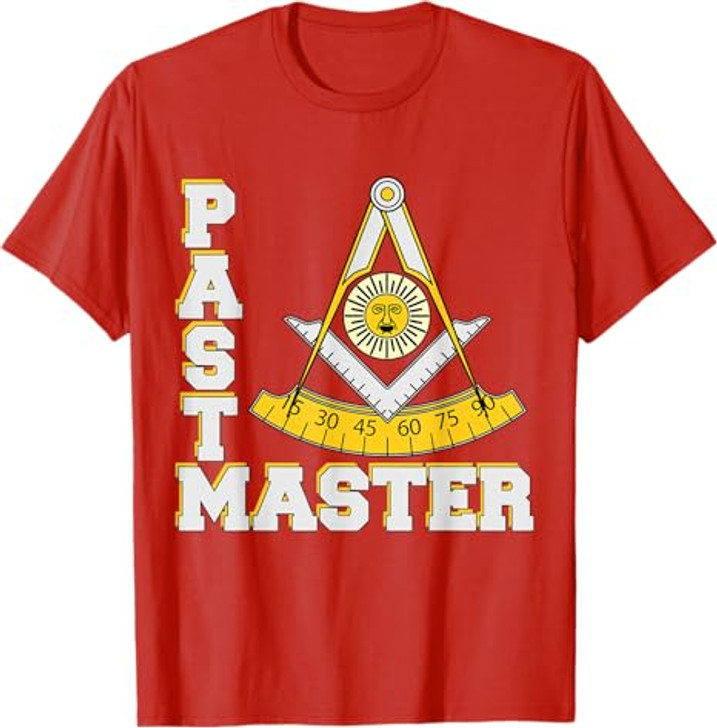 Past Master Symbol Square & Compasses Father's Day Freemason  T-Shirt