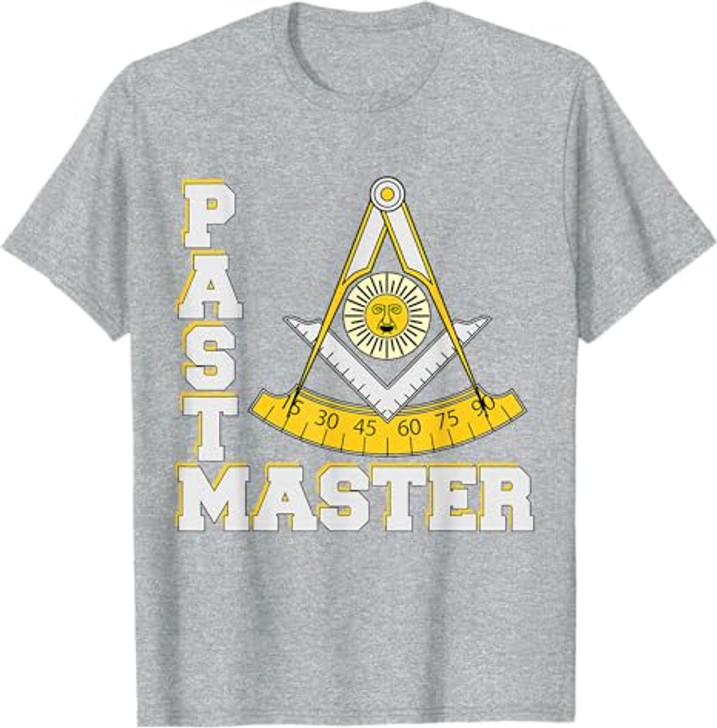 Past Master Symbol Square & Compasses Father's Day Freemason  T-Shirt