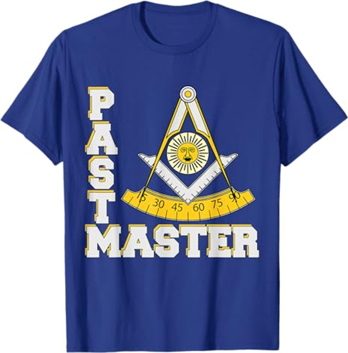 Past Master Symbol Square & Compasses Father's Day Freemason  T-Shirt