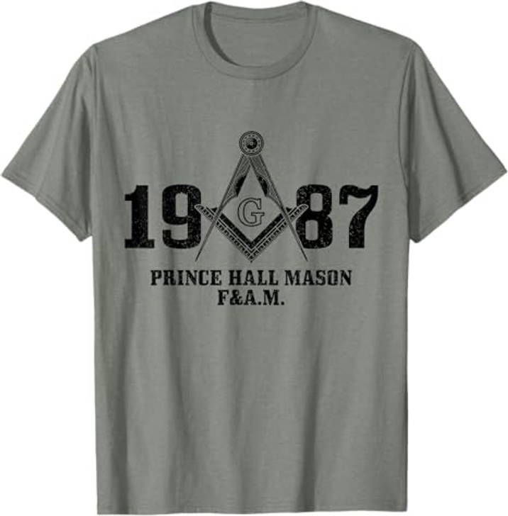 Mason Freemason Masonic Prince Hall Square & Compass Shriner T-Shirt