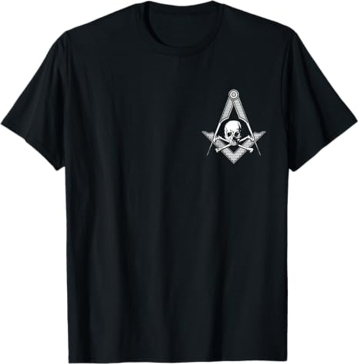 Master Mason Skull Square and Compass, Freemason T-Shirt T-Shirt