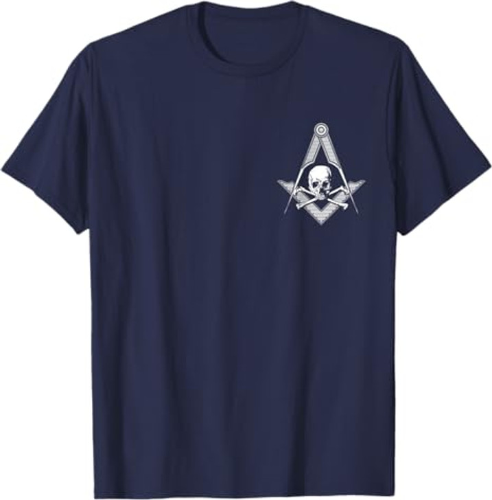 Master Mason Skull Square and Compass, Freemason T-Shirt T-Shirt