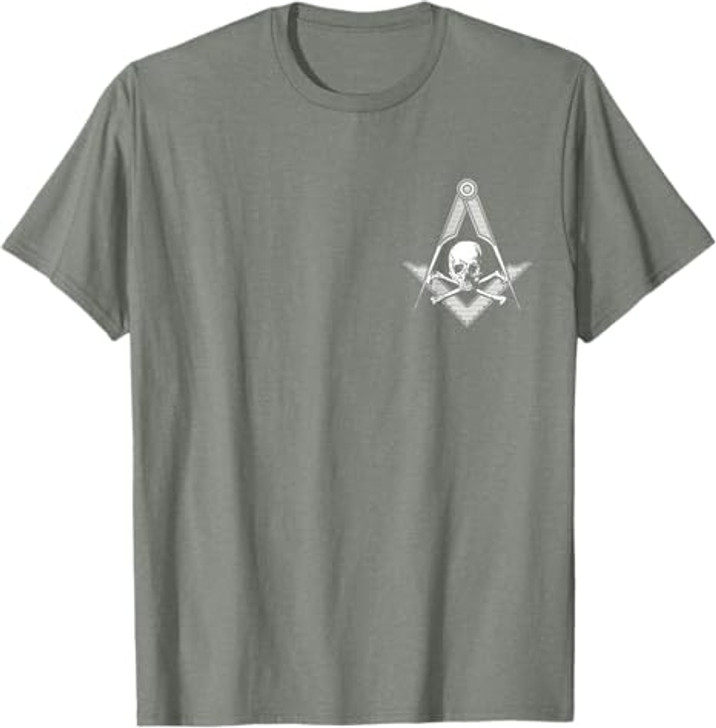 Master Mason Skull Square and Compass, Freemason T-Shirt T-Shirt