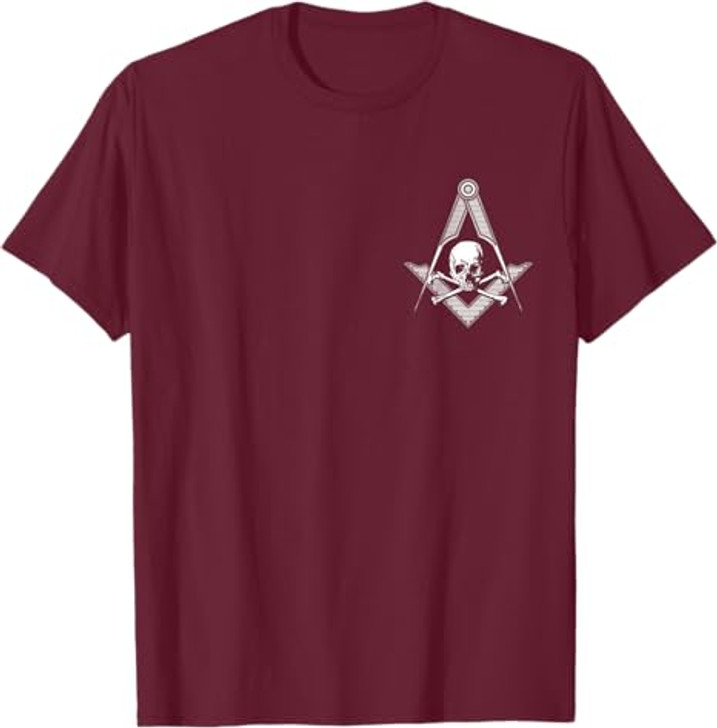 Master Mason Skull Square and Compass, Freemason T-Shirt T-Shirt