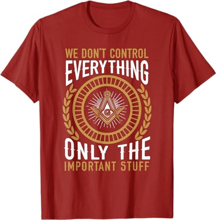 Masonic Fraternal Freemasonry Square Compass T-Shirt