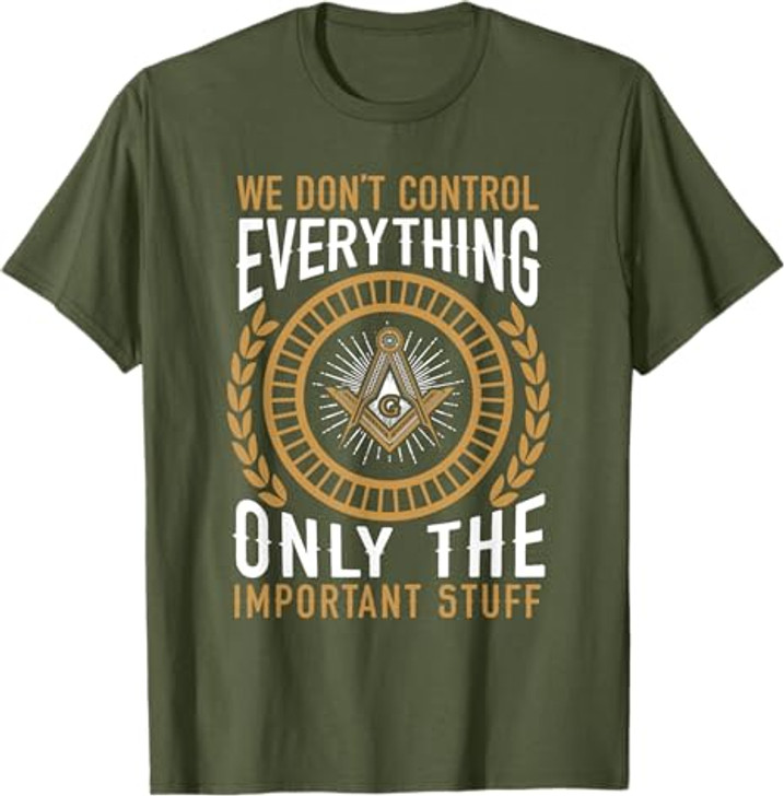 Masonic Fraternal Freemasonry Square Compass T-Shirt
