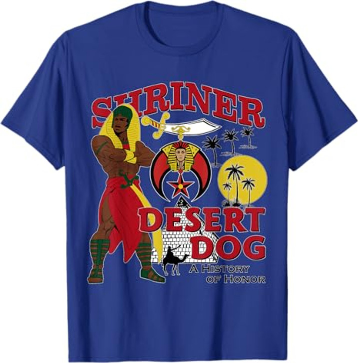 Shriner Desert Dog A History Of Honor Masonic Christmas T-Shirt