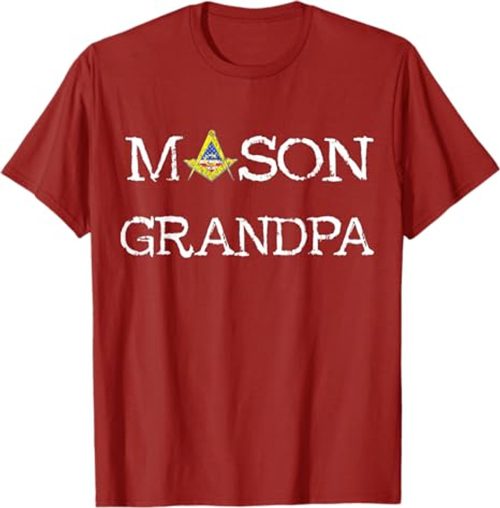 Mason Grandpa Senior Warden PHA Masonic Freemason Lodge T-Shirt