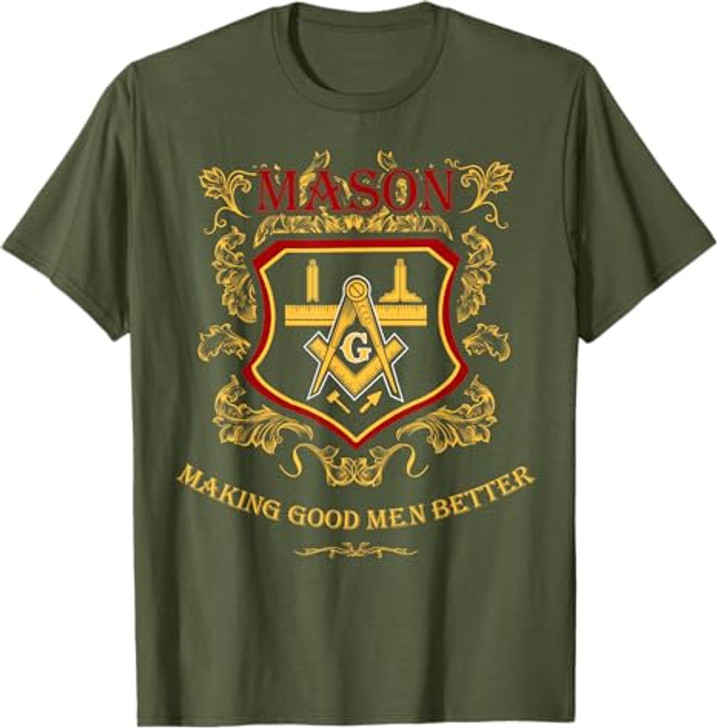 Masonic Greats Making Good Mason Better Father's Day T-Shirt