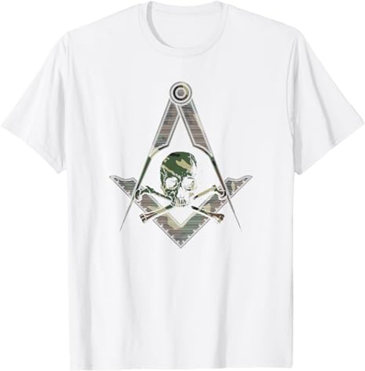 Masonic Square Compass Master Mason Camo - Freemason T-Shirt T-Shirt