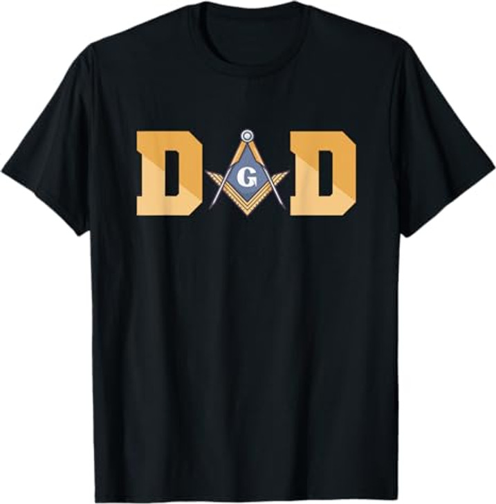 DAD Masonic Sign Father's Day Gift Freemasonry T-Shirt