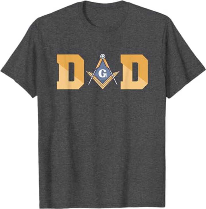 DAD Masonic Sign Father's Day Gift Freemasonry T-Shirt