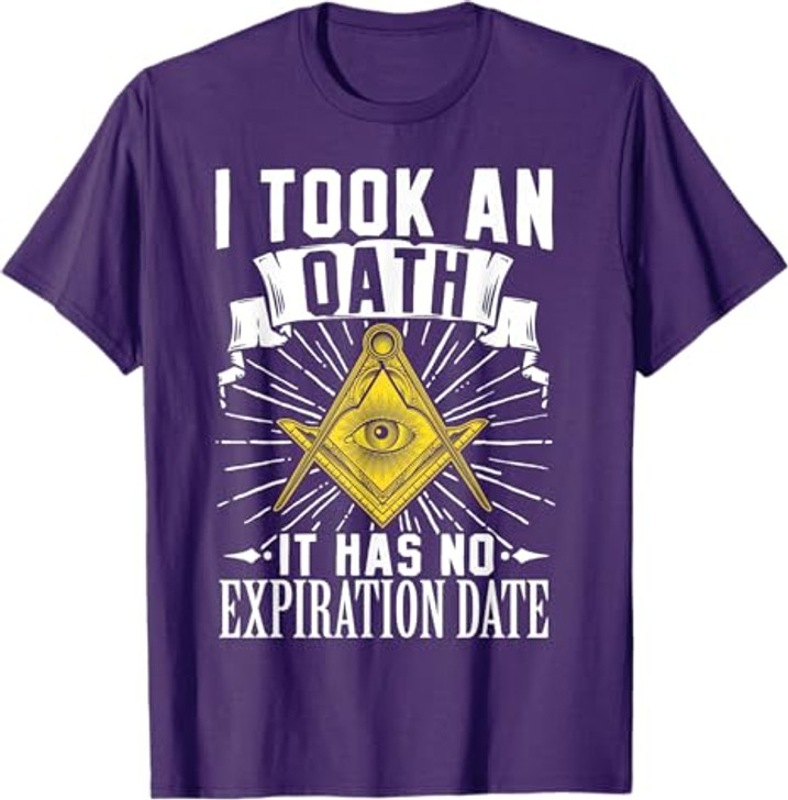 Masonic Freemasonry Fraternal Square Compass I Took An T-Shirt