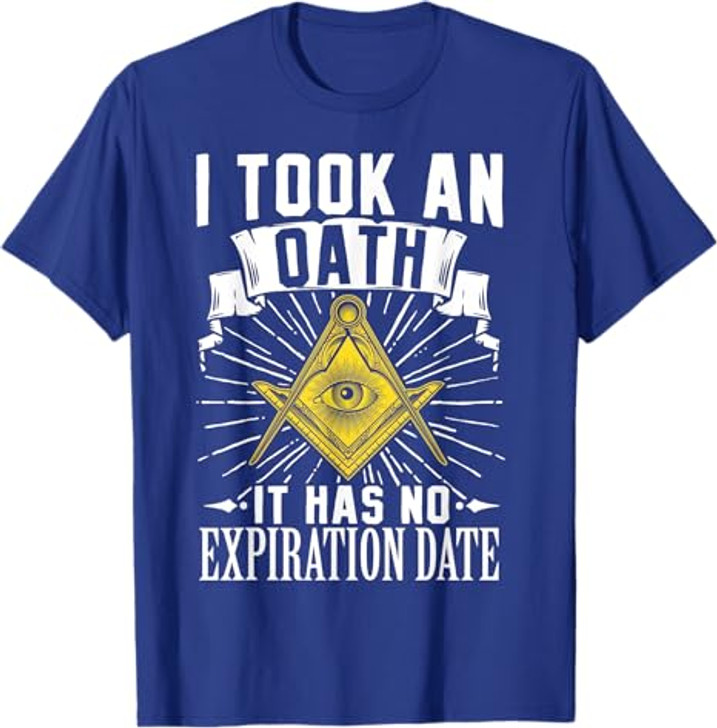 Masonic Freemasonry Fraternal Square Compass I Took An T-Shirt