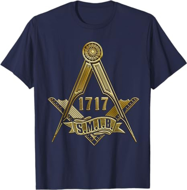 Masonic Freemasonry Fraternal Square Compass 1717 S.M.I.B. T-Shirt