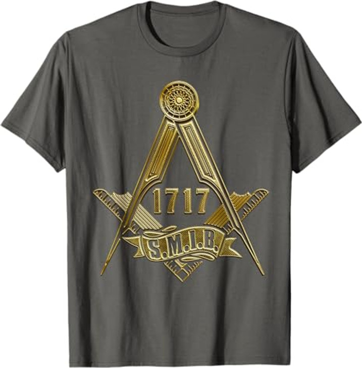 Masonic Freemasonry Fraternal Square Compass 1717 S.M.I.B. T-Shirt