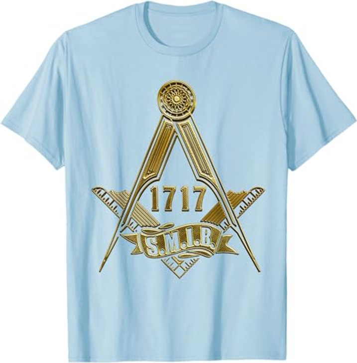 Masonic Freemasonry Fraternal Square Compass 1717 S.M.I.B. T-Shirt