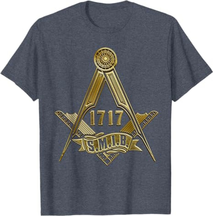 Masonic Freemasonry Fraternal Square Compass 1717 S.M.I.B. T-Shirt