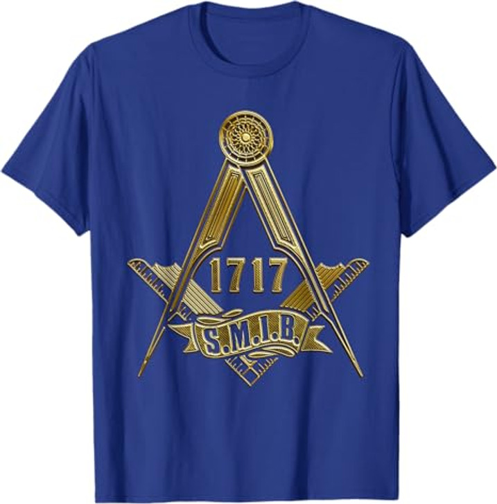 Masonic Freemasonry Fraternal Square Compass 1717 S.M.I.B. T-Shirt