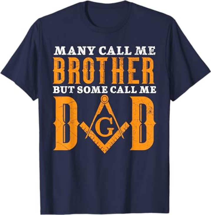 Freemason Dad Masonic Fraternal Freemasonry Square Compass T-Shirt
