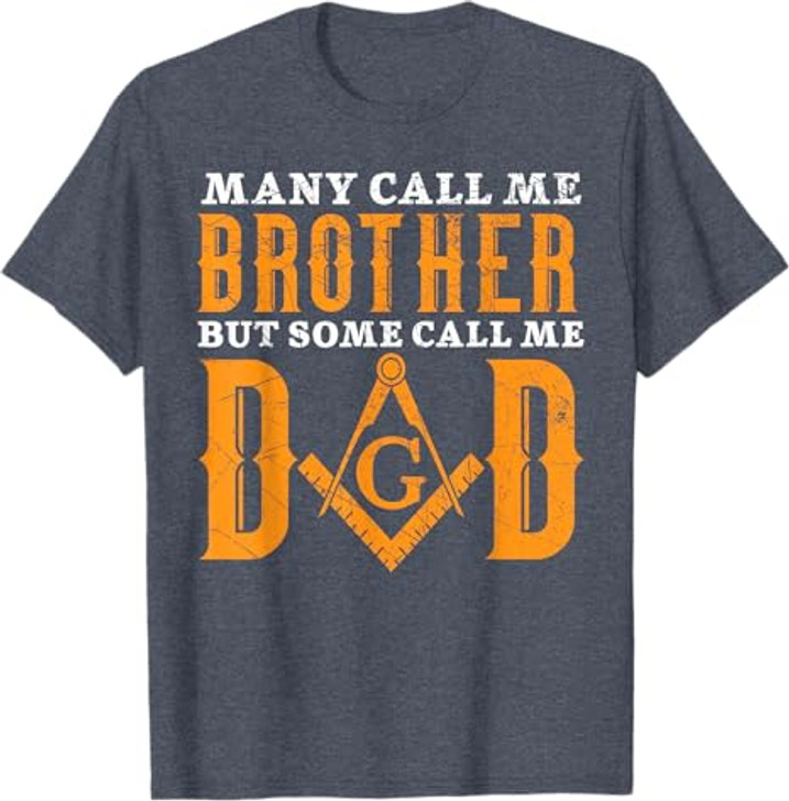 Freemason Dad Masonic Fraternal Freemasonry Square Compass T-Shirt