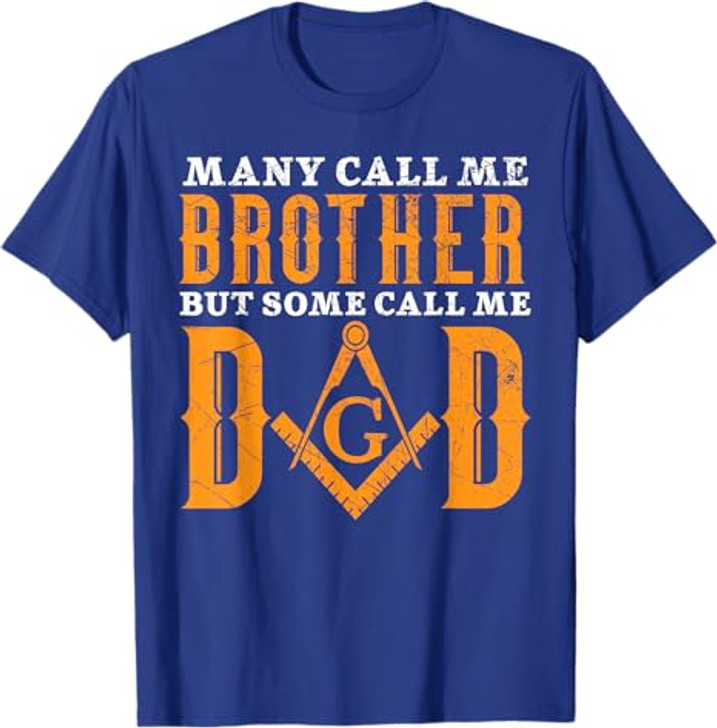 Freemason Dad Masonic Fraternal Freemasonry Square Compass T-Shirt