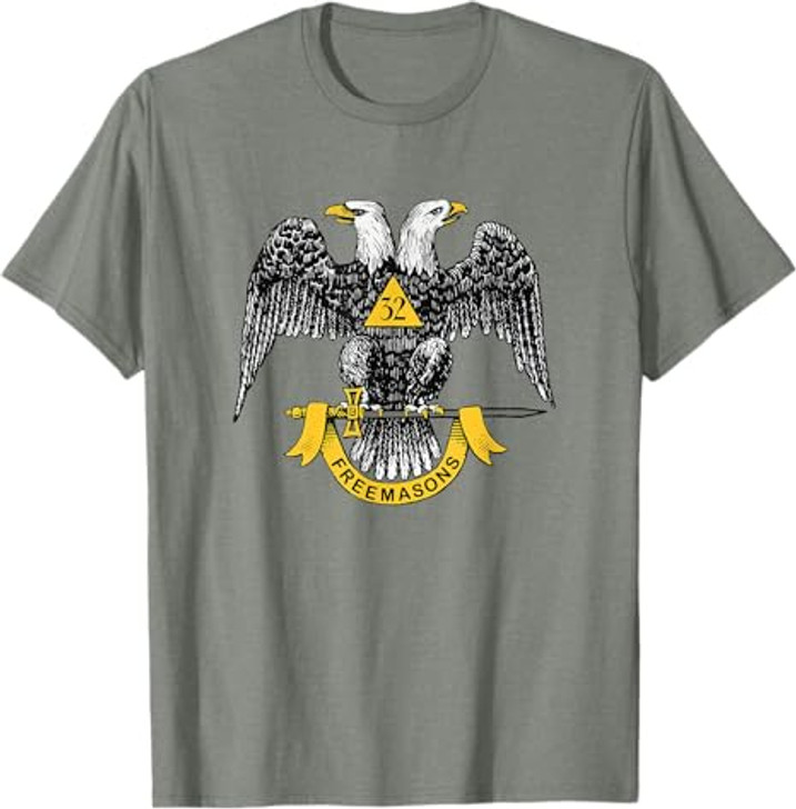 Scottish Rite 32nd Degree Eagle - Freemason Men's Gift T-Shirt