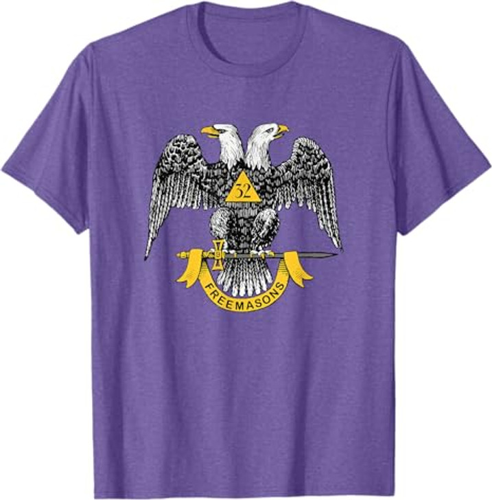 Scottish Rite 32nd Degree Eagle - Freemason Men's Gift T-Shirt