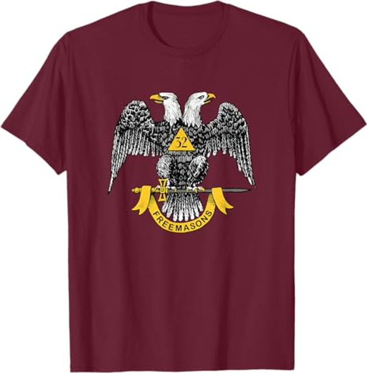 Scottish Rite 32nd Degree Eagle - Freemason Men's Gift T-Shirt