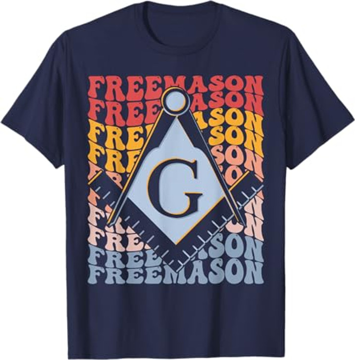 Freemason Groovy Masonic Freemasonry T-Shirt