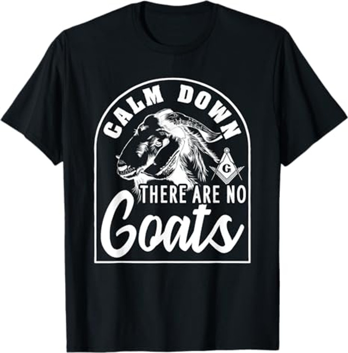 Freemasonry Goat Conspiracy Design T-Shirt