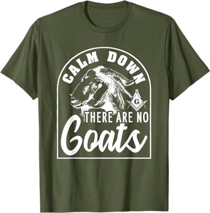 Freemasonry Goat Conspiracy Design T-Shirt