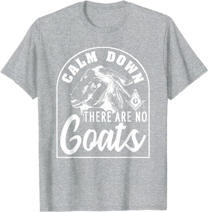 Freemasonry Goat Conspiracy Design T-Shirt
