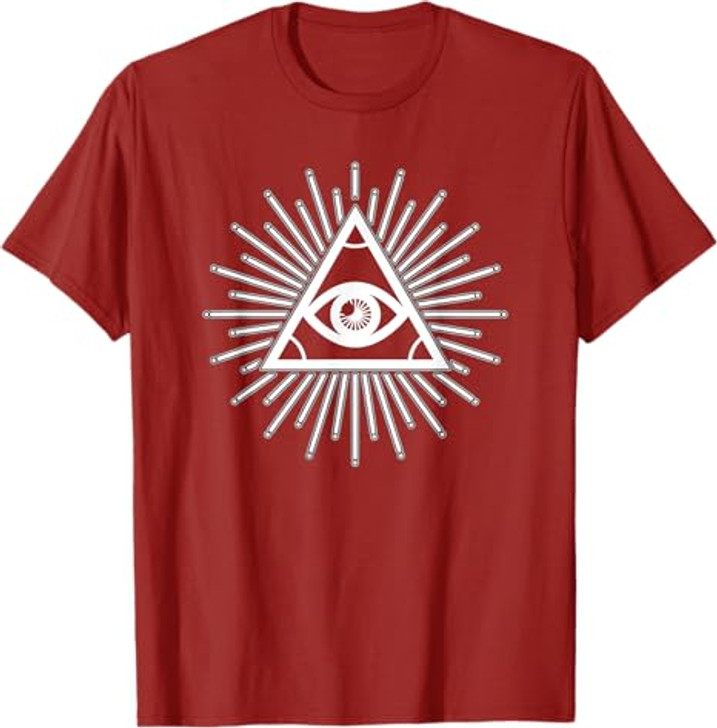 The All Seeing Eye - conspiracy, Freemasonry or Illuminati T-Shirt