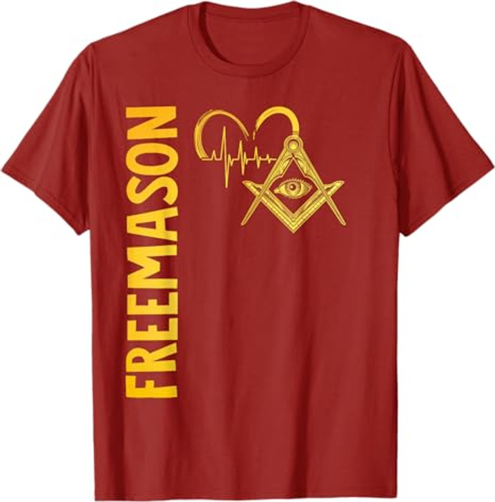 Masonic Freemasonry Fraternal Square Compass Freemasonry T-Shirt