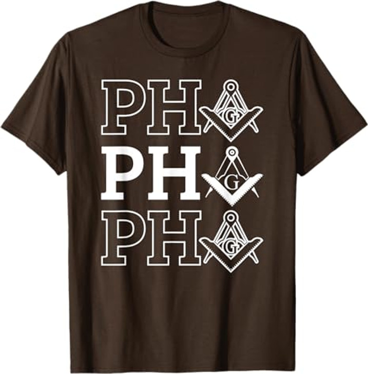 PHA Prince Hall Affiliated Masonic Square & Compass Freemason T-Shirt
