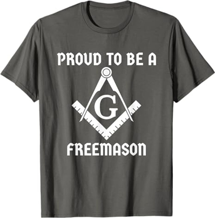 Proud To Be A Freemason Square Compass Freemason T-Shirt