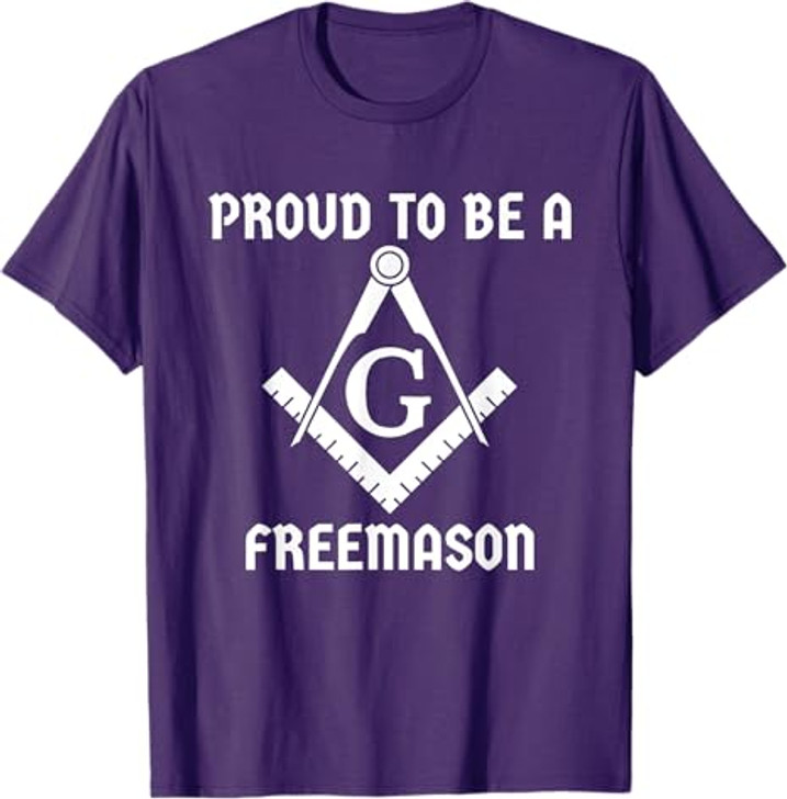 Proud To Be A Freemason Square Compass Freemason T-Shirt