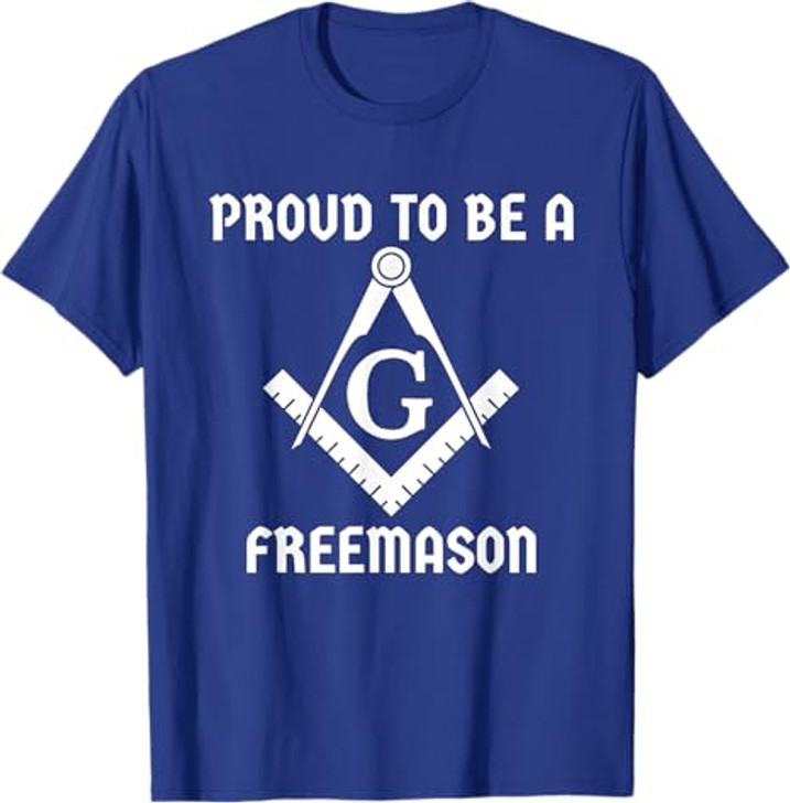 Proud To Be A Freemason Square Compass Freemason T-Shirt