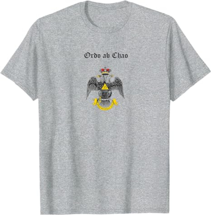 Masonic Ordo ab Chao Scottish rite 33 Freemasonry symbol T-Shirt