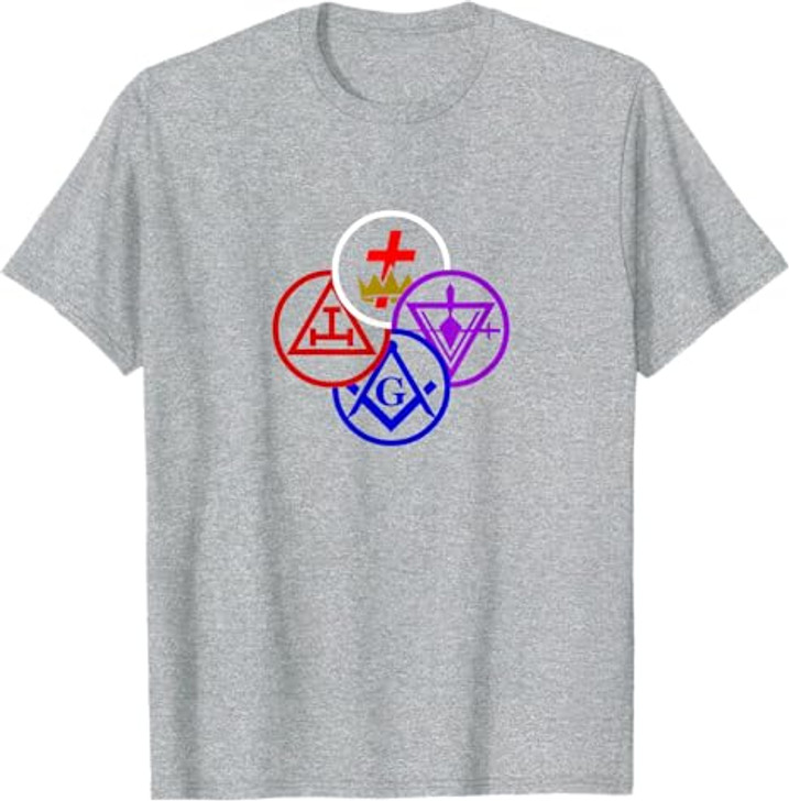 Masonic York rite degrees symbol Freemason lodge Freemasonry T-Shirt