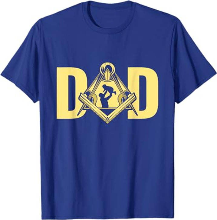 Dad Father's Day Square Compass Freemason Freemasonry T-Shirt
