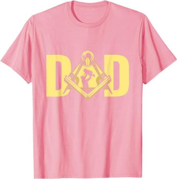 Dad Father's Day Square Compass Freemason Freemasonry T-Shirt
