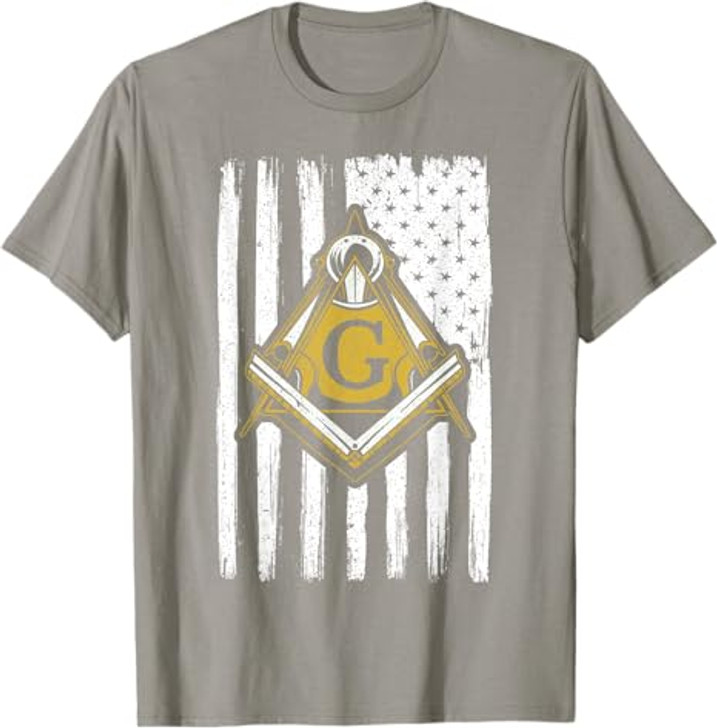 Freemason Masonic USA Flag Fraternal America T-Shirt