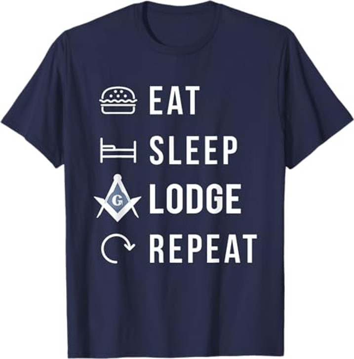 Eat Sleep Lodge Repeat T-Shirt