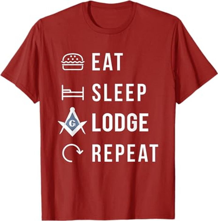 Eat Sleep Lodge Repeat T-Shirt