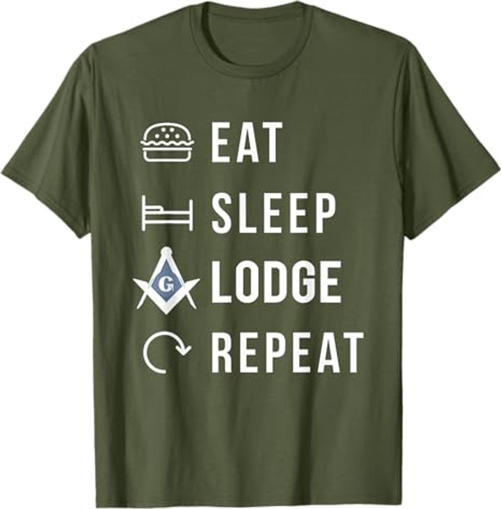 Eat Sleep Lodge Repeat T-Shirt